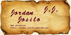 Jordan Jošilo vizit kartica